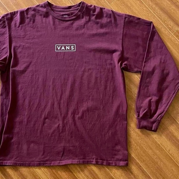 Vans Maroon Long Sleeve Tee - Size XL - Picture 3 of 8
